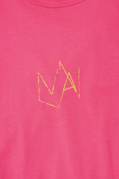 "IN MY ROOM" ULTRA HEAVY TEE IN STATIC PINK
