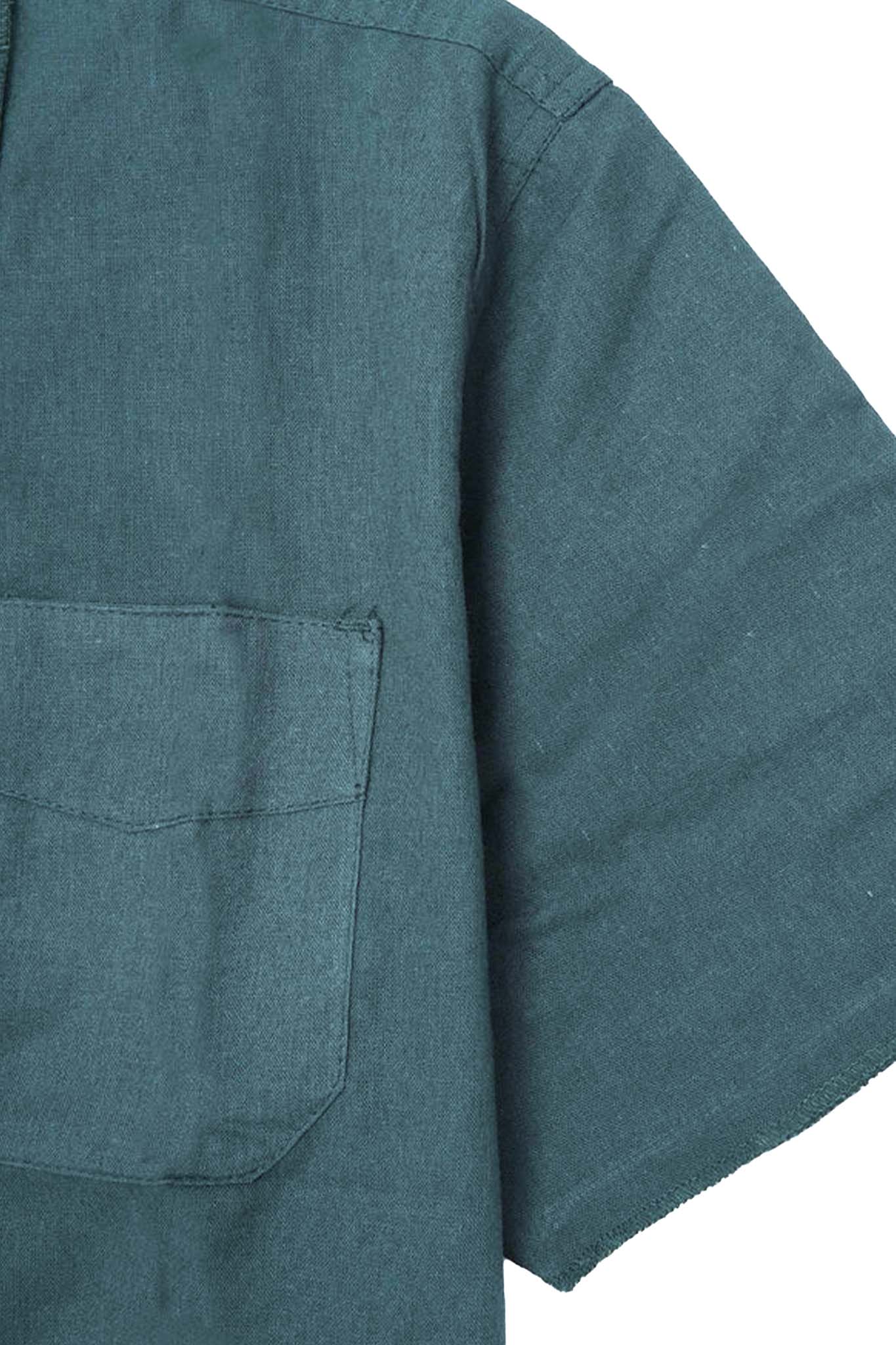 4 POCKET CUBAN SHIRT IN EMERALD