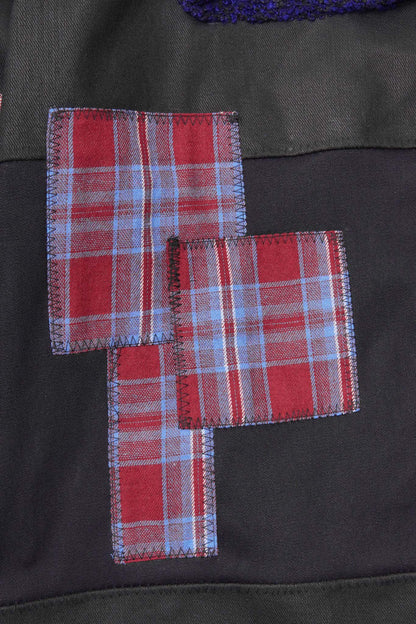 TERRA SHORTS IN MIDNIGHT HARVEST PLAID