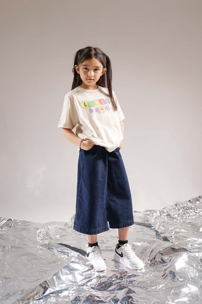 LITTLE HUMAN™ DENIM SKIRT IN DARK NAVY