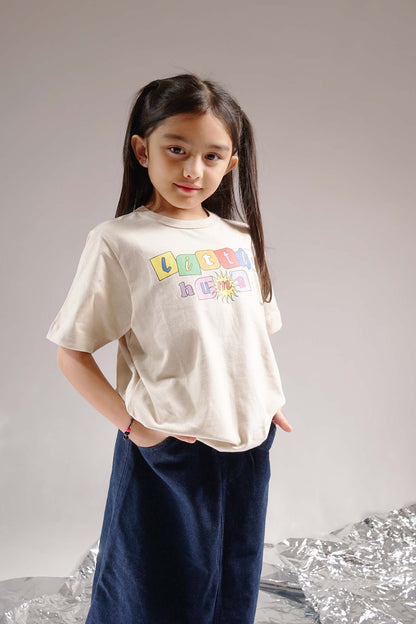 "SUN IS OUT" LITTLE HUMAN™ TEE IN OAT