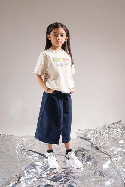 LITTLE HUMAN™ DENIM SKIRT IN DARK NAVY
