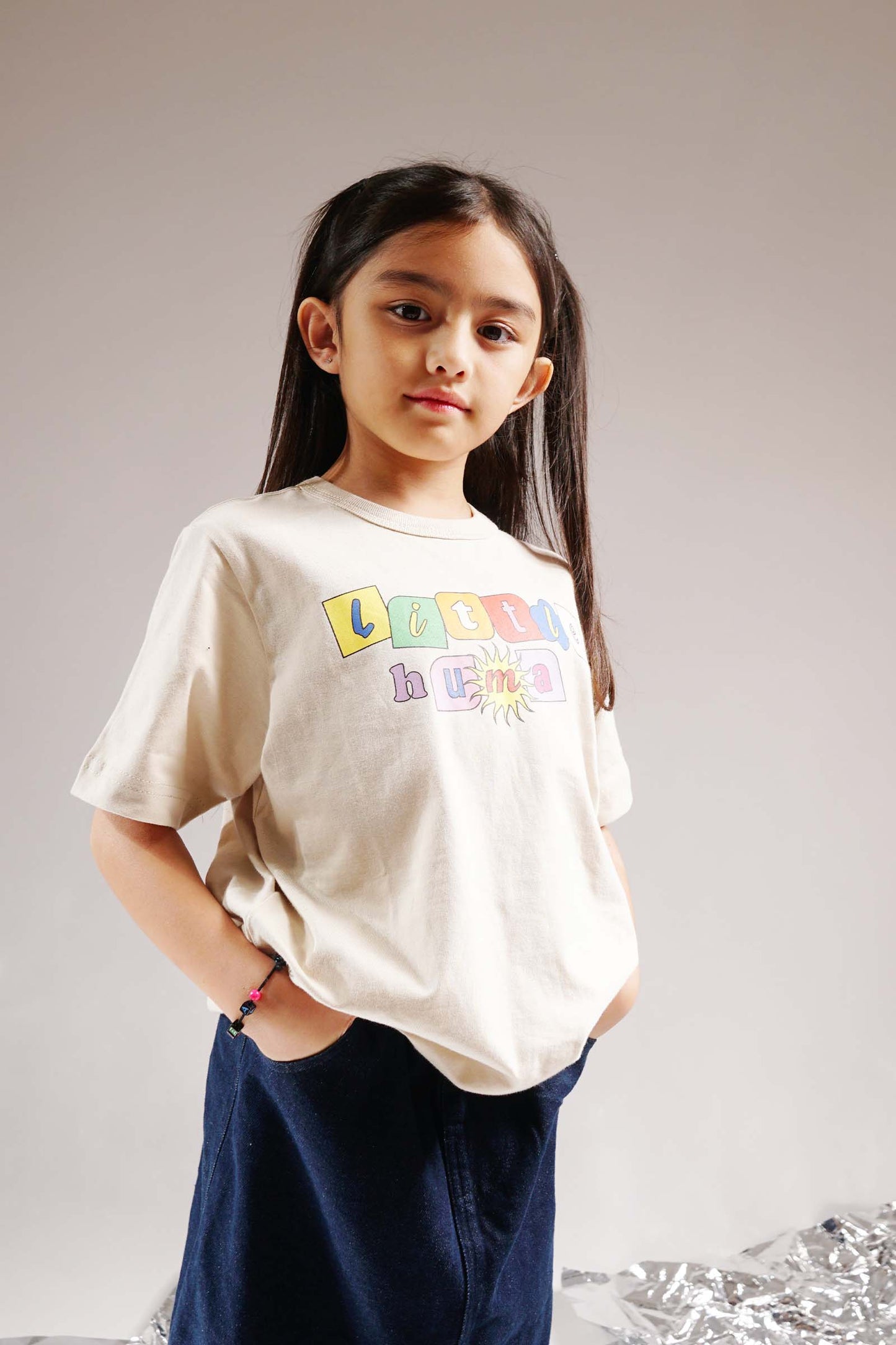 "SUN IS OUT" LITTLE HUMAN™ TEE IN OAT