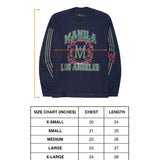 "FAST LANE" LONGSLEEVE TEE IN NAVY