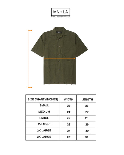 4 POCKET CUBAN SHIRT IN AGED MOSS
