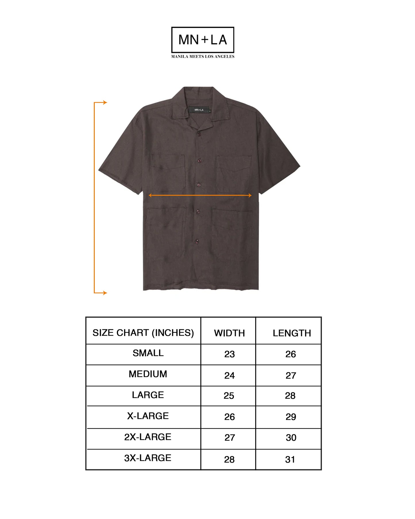 4 POCKET CUBAN SHIRT IN CHARCOAL GREY