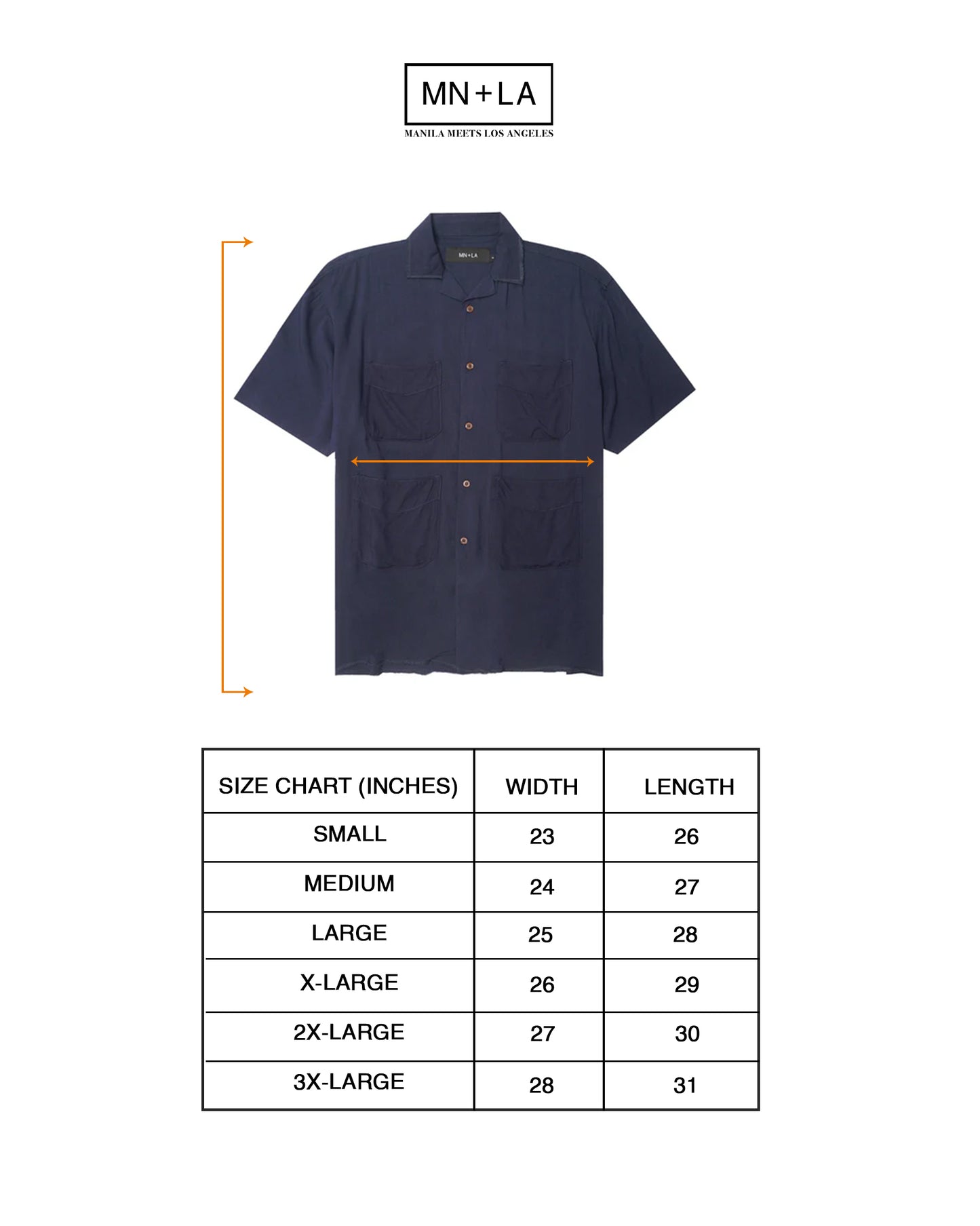 4 POCKET CUBAN SHIRT IN COBALT BLUE