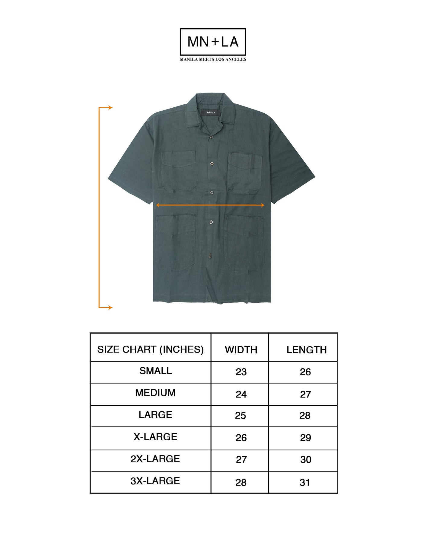 4 POCKET CUBAN SHIRT IN HUNTER GREEN