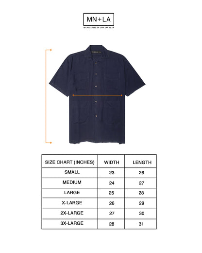 4 POCKET CUBAN SHIRT IN MIDNIGHT