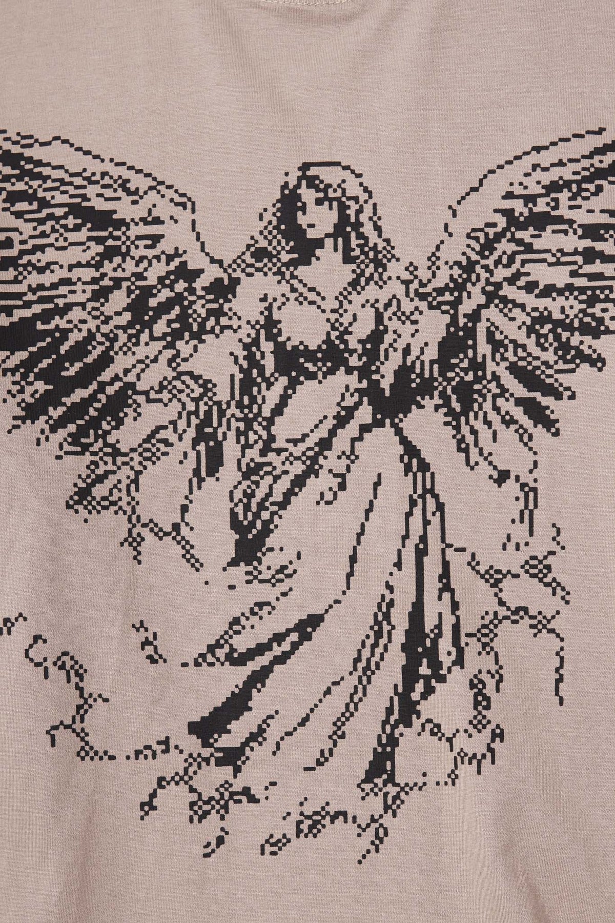 "DIGITAL ANGEL" TEE IN TAN
