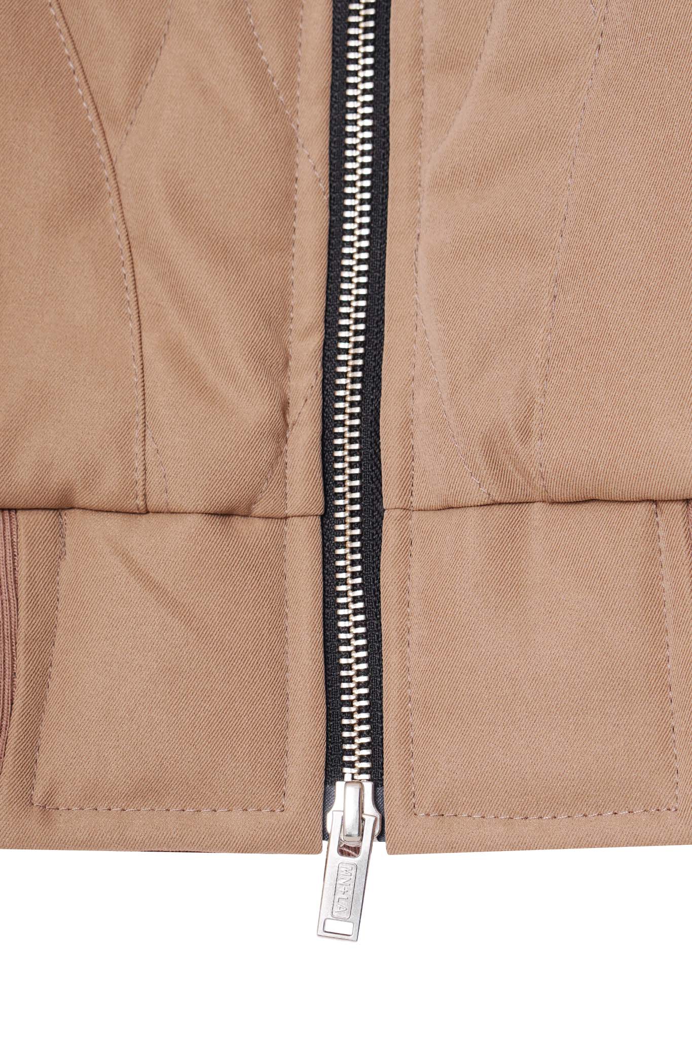 FLIGHT BOMBER JACKET IN CHAMPAGNE