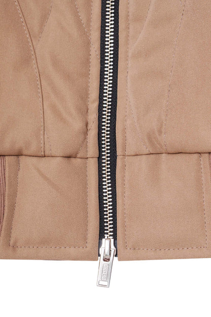 FLIGHT BOMBER JACKET IN CHAMPAGNE