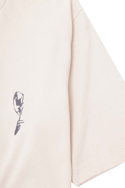 "SOUFFRE IN SILENCE" ULTRA HEAVY TEE IN OAT