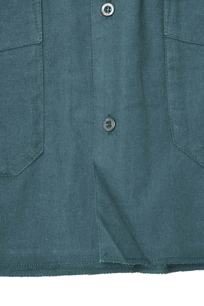 4 POCKET CUBAN SHIRT IN EMERALD