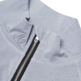 M+ QUARTER ZIP L/S TEE V2 IN SIERRA BLUE