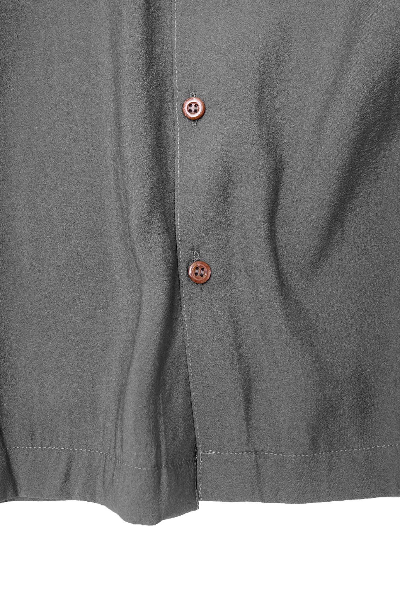 MANDARIN L/S SHIRT IN IRON GREY