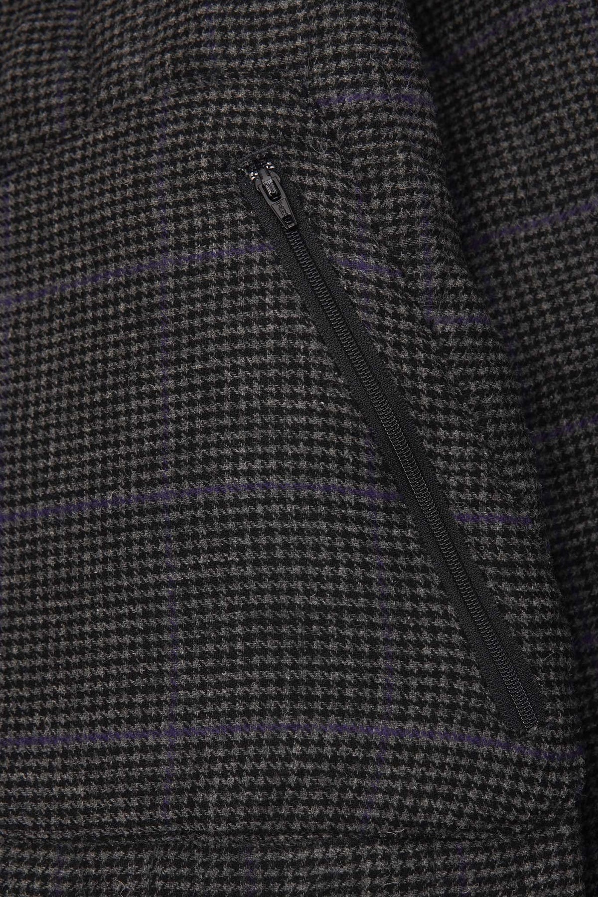 "THAI" BOMBER JACKET IN PIGEON PLAID/CITRON