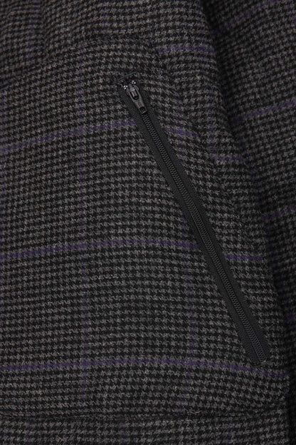 "THAI" BOMBER JACKET IN PIGEON PLAID/CITRON