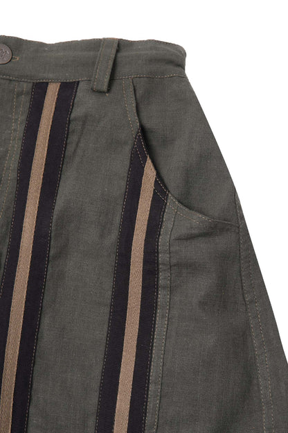 SME "STRIPE ME UP" PHAT PANTS IN PINE OLIVE