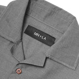 4 POCKET CUBAN SHIRT IN IRON GREY