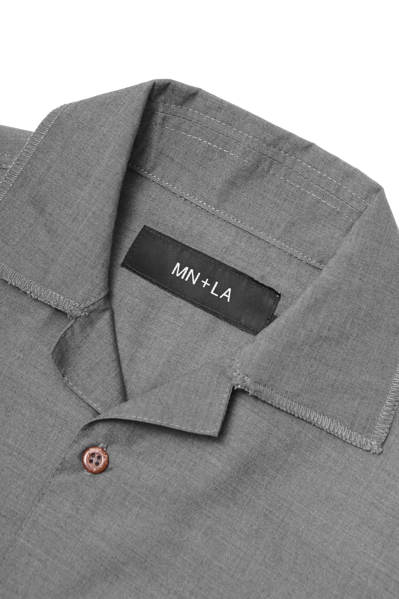 4 POCKET CUBAN SHIRT IN IRON GREY