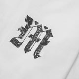 M'$ PAISLEY PATCHWORK MILITIA MOCK NECK TEE IN WHITE