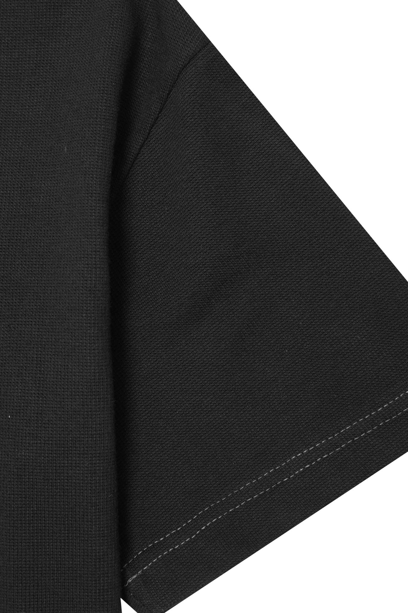 WAFFLE WEAVE TOPSHELF TEE IN ANTHRACITE