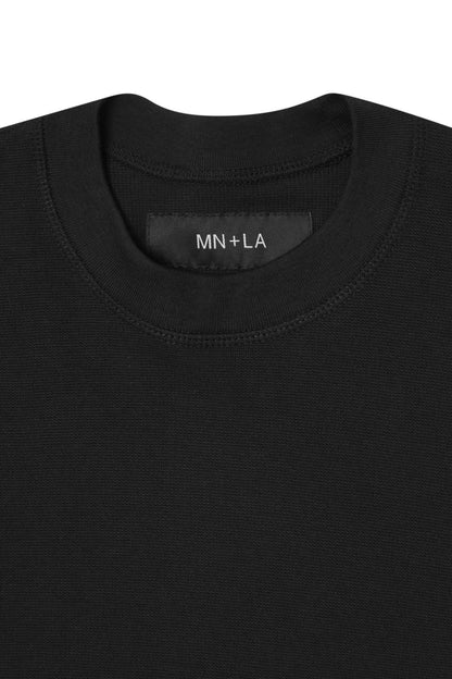 WAFFLE WEAVE VAST TEE IN ANTHRACITE