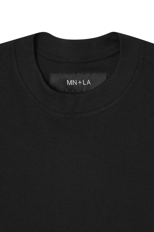 WAFFLE WEAVE VAST TEE IN ANTHRACITE