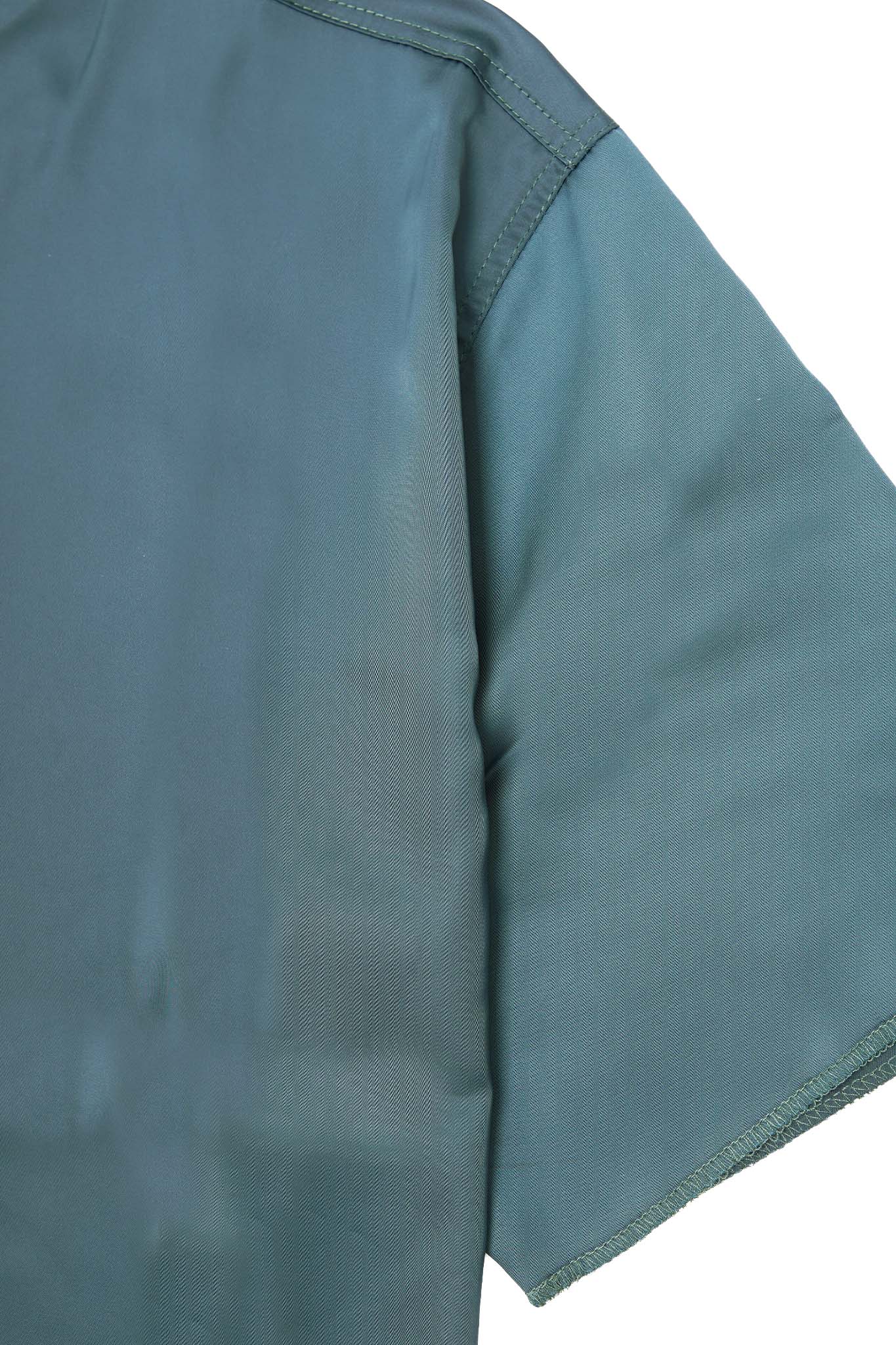 MANDARIN S/S SHIRT IN EMERALD