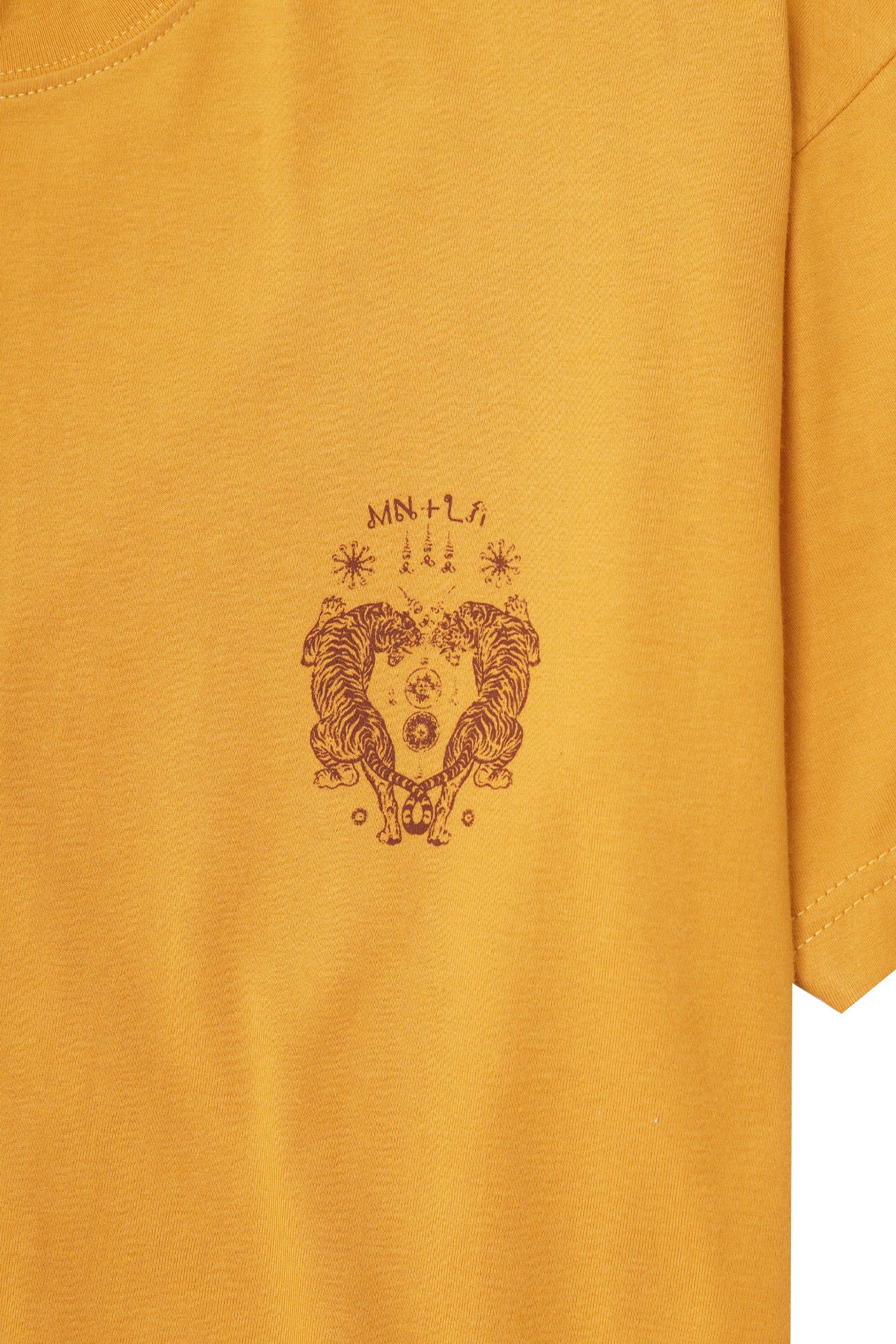 "FCF" TEE IN MUSTARD