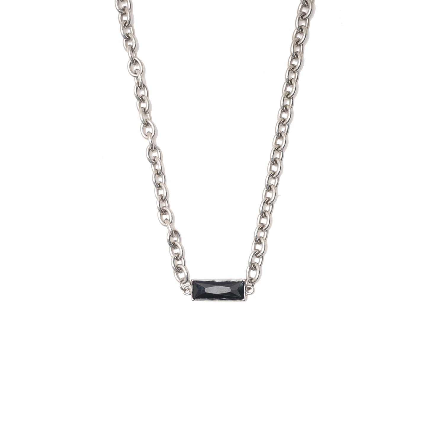 ONYX PRISM CHAIN NECKLACE