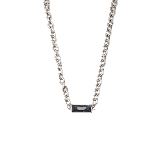 ONYX PRISM CHAIN NECKLACE