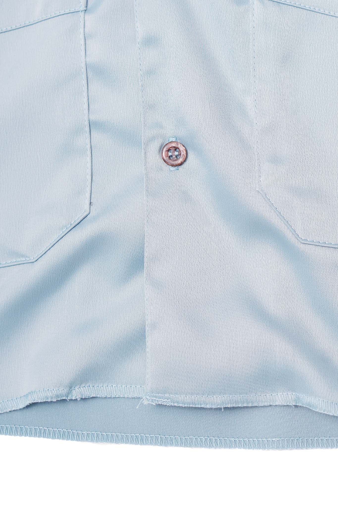 4 POCKET CUBAN SHIRT IN TURQUOISE