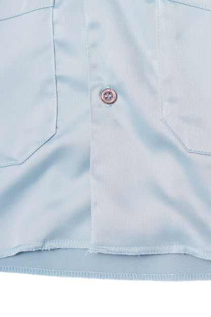 4 POCKET CUBAN SHIRT IN TURQUOISE