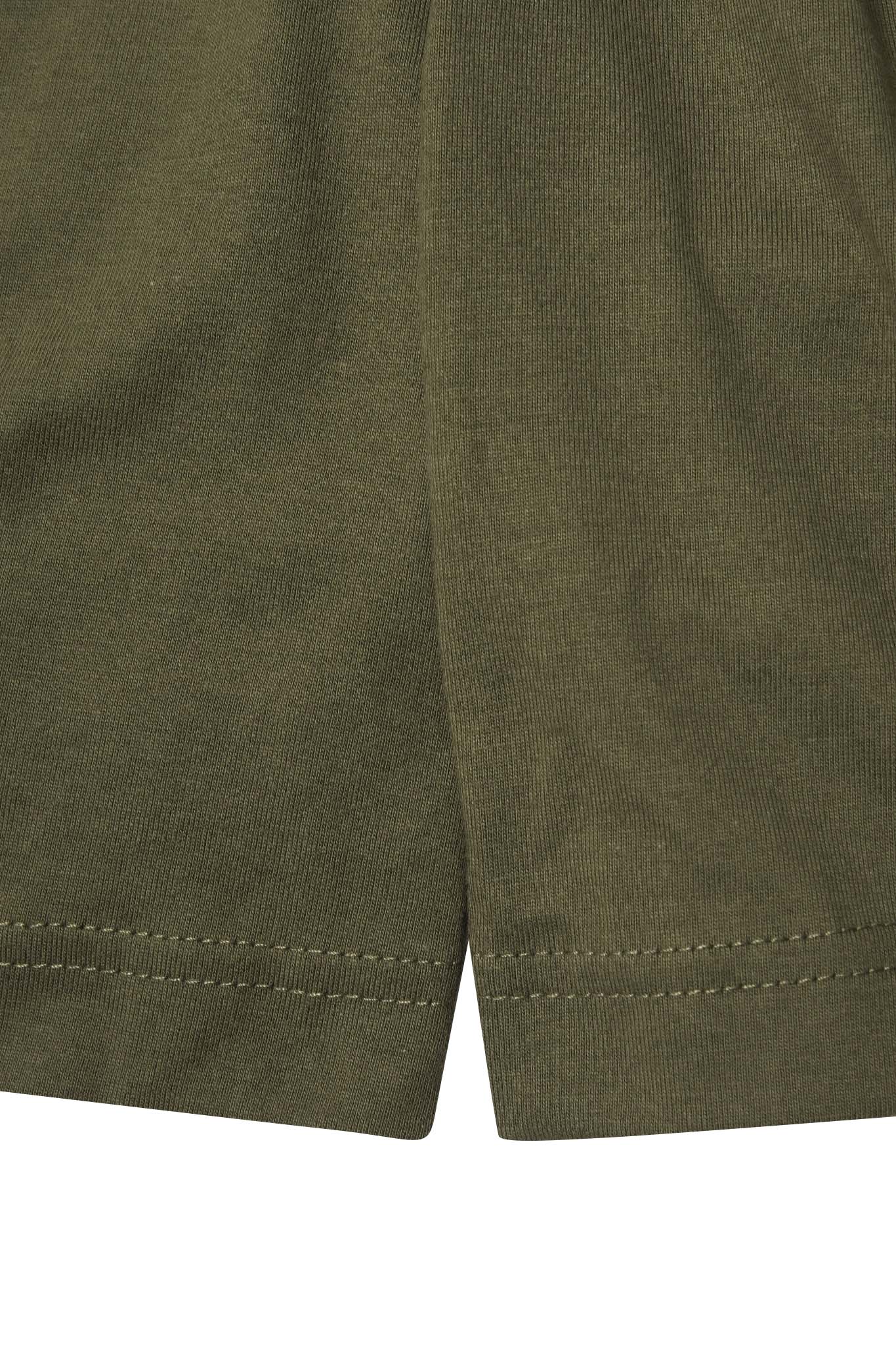 "ADVENTURE" LITTLE HUMAN™ SHORTS IN OLIVE