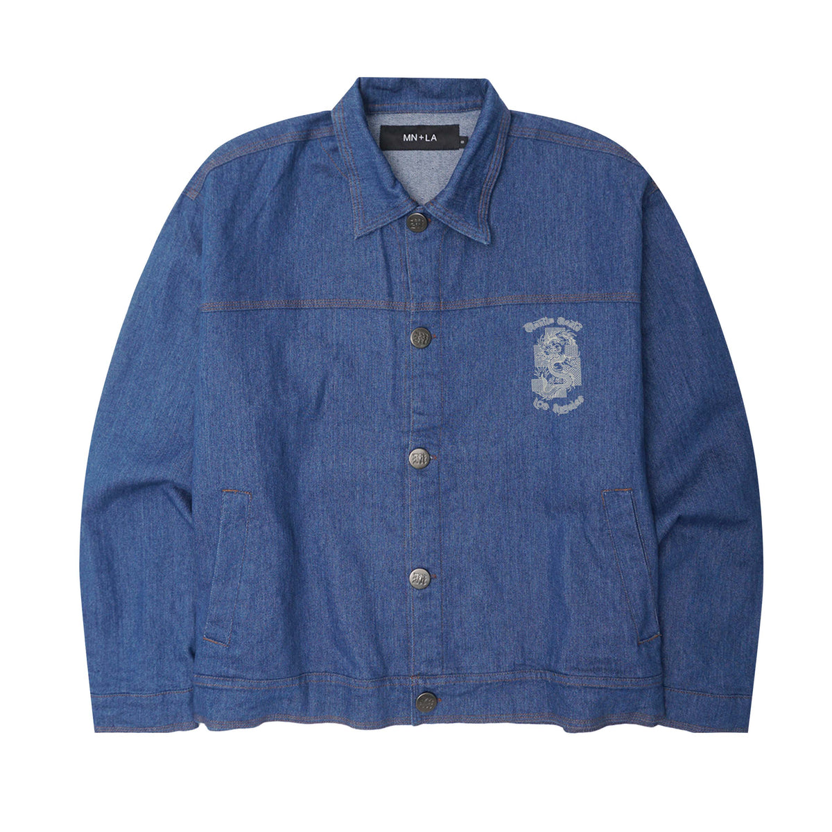 YEAR OF THE DRAGON "TRUE BLUE" TRUCKER JACKET