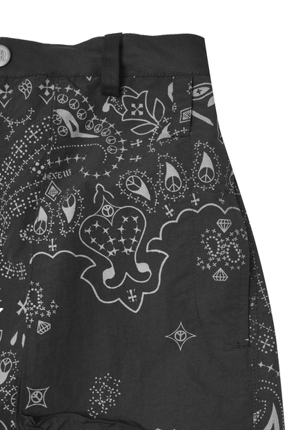 "PEACE PAISLEY" PHAT PANTS IN ANTHRACITE