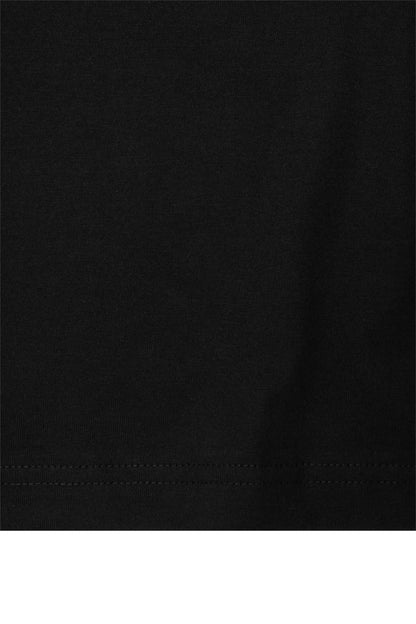MOCK NECK TEE IN ANTHRACITE