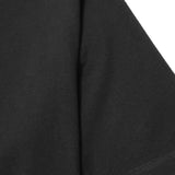 WAFFLE WEAVE MOCK NECK TEE V6 IN ANTHRACITE