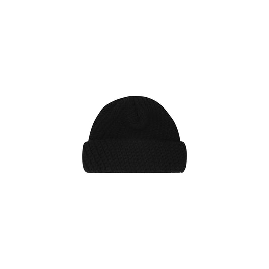 HAND KNIT FISHERMAN BEANIE (ANTHRACITE)