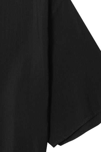 MANDARIN S/S SHIRT IN NOIR