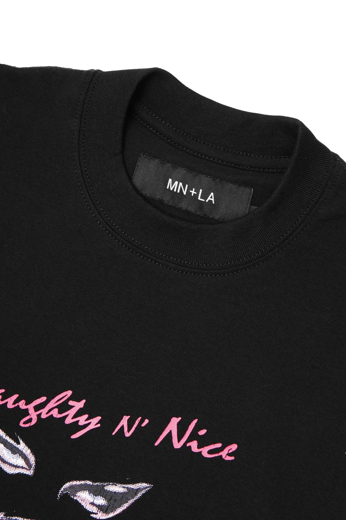"EYES NEVER LIE" TEE IN CAVIAR