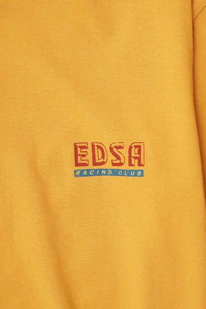"EDSA RACING CLUB" TEE IN MUSTARD