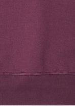 QUARTER ZIP SWEATSHIRT IN WINE