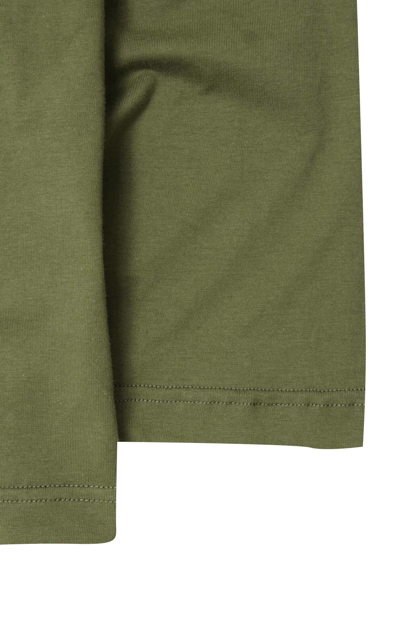 QUARTER ZIP L/S TEE IN FERN