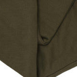 RAW FINISH CROPPED PANTS IN OLIVE