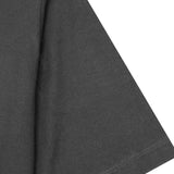 MOCK NECK TEE IN CHARCOAL GREY