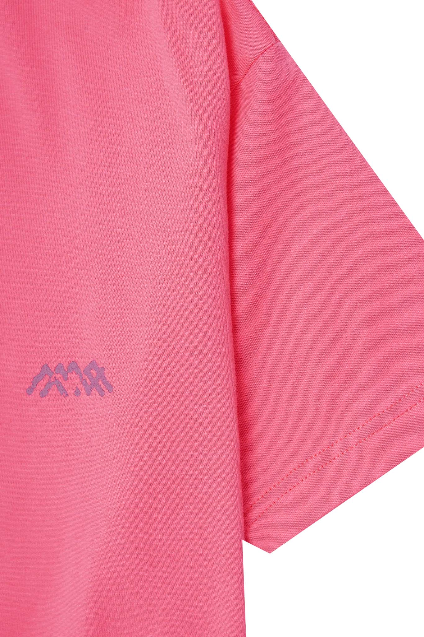 "VISAGES" ULTRA HEAVY TEE IN STATIC PINK