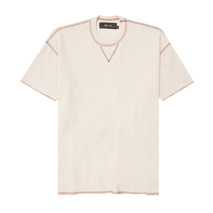 WAFFLE EXO™ MILITIA BOX TEE IN OAT/RUST